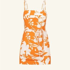 Shona Joy Casa Open Back Knotted Strap Mini Dress